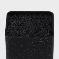 Подставка для ножей с наполнителем Доляна «Зефир», 22×10 см, цвет чёрный