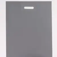 Пакет полиэтиленовый с вырубной ручкой, серебряный 40&times;50 см, 60 мкм