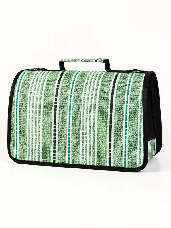 Сумка - переноска &laquo;Полосы&raquo;, размер S, 37&times;20&times;24 см, каркасная