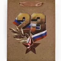 Набор подарочных пакетов &laquo;Праздник&raquo;, 5 шт, 18 &times; 23 &times; 10 см