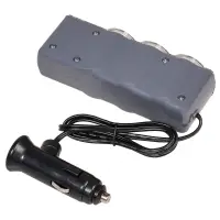 Прикуриватель-разветвитель 3 гнезда + USB (оранжевый)