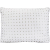 Подушка Luscan 50х70, стеганная, (иск. лебяжий пух/тик ПЭ), белые шашечки