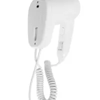 Фен LGE-006, 1300 Вт, настенный, 2 скорости, крепление, белый