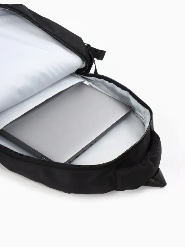 Рюкзак школьный, 33&times;14.5&times;46 см, 2 отделения, 6 карманов, чёрный