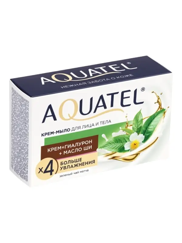 Крем-мыло для рук твердое Aquatel &laquo;Зеленый чай матча&raquo;, 90 г
