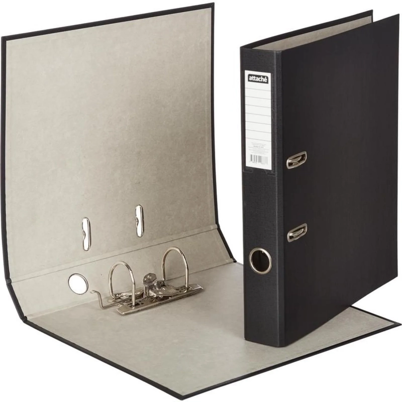 Папка-регистратор  50мм, черный, ПБП1,карм.кор