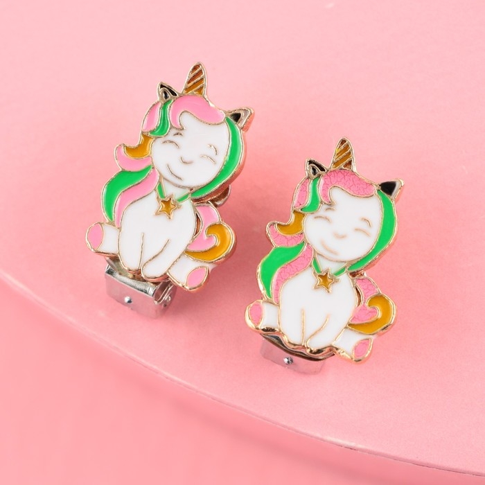 Серьги клипсы детские «Волшебная» Серьги клипсы детские «Волшебная»