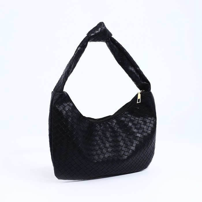 Сумка-багет на молнии, цвет чёрный Сумка-багет на молнии, цвет чёрный