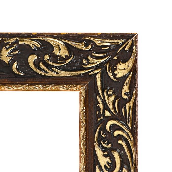 Рама для картин (зеркал) 25 х 35 х 4 см, дерево  Рама для картин (зеркал) 25 х 35 х 4 см, дерево "Версаль", золотая