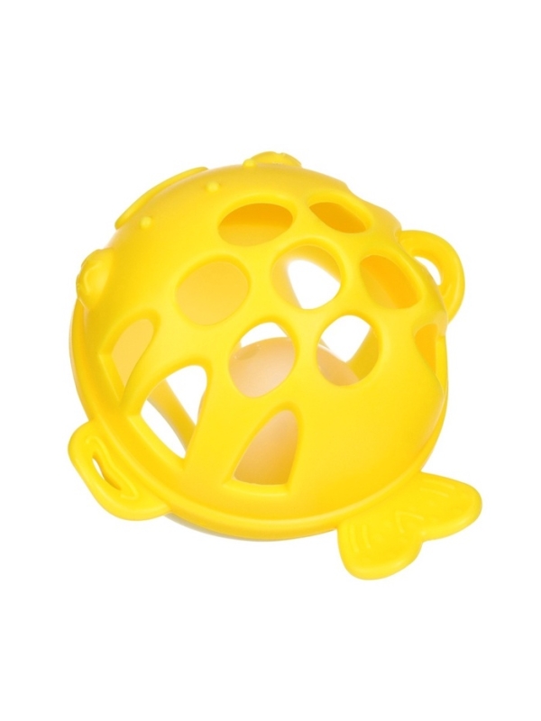 Прорезыватель силиконовый для зубов с погремушкой Крошка Я «Рыбка», в кейсе, желтый Прорезыватель силиконовый для зубов с погремушкой Крошка Я «Рыбка», в кейсе, желтый