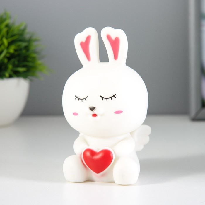 Ночник Ночник "Ангел зайка" LED 1Вт 3х LR44 белый 6х6,5х12см RISALUX