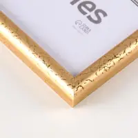 Рамка для фото, А4, 21 x 30 см, пластик, золотистая Рамка для фото, А4, 21 x 30 см, пластик, золотистая