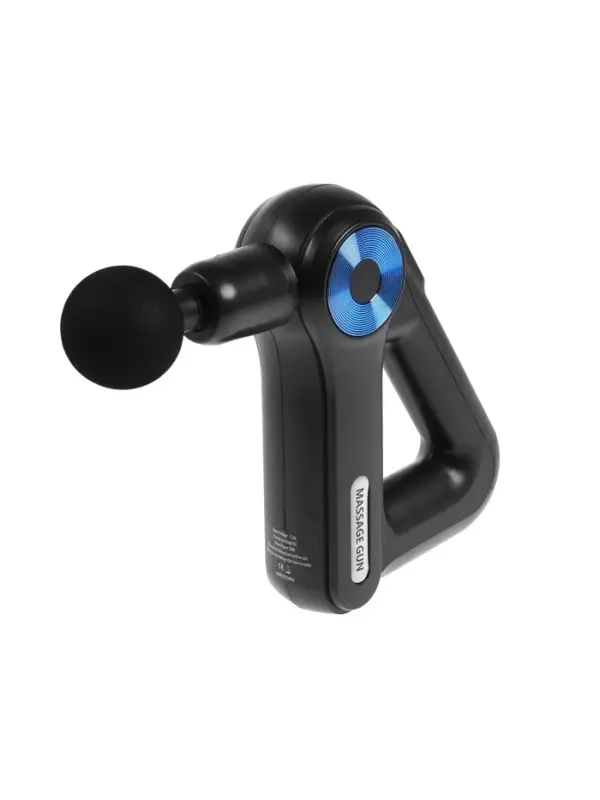 Массажёр для тела LEM-11, перкуссионный, 9 насадок, 9 режимов, чёрный