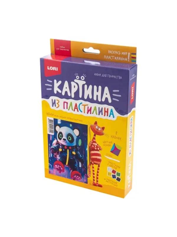 Картина из пластилина &laquo;Панда&raquo;