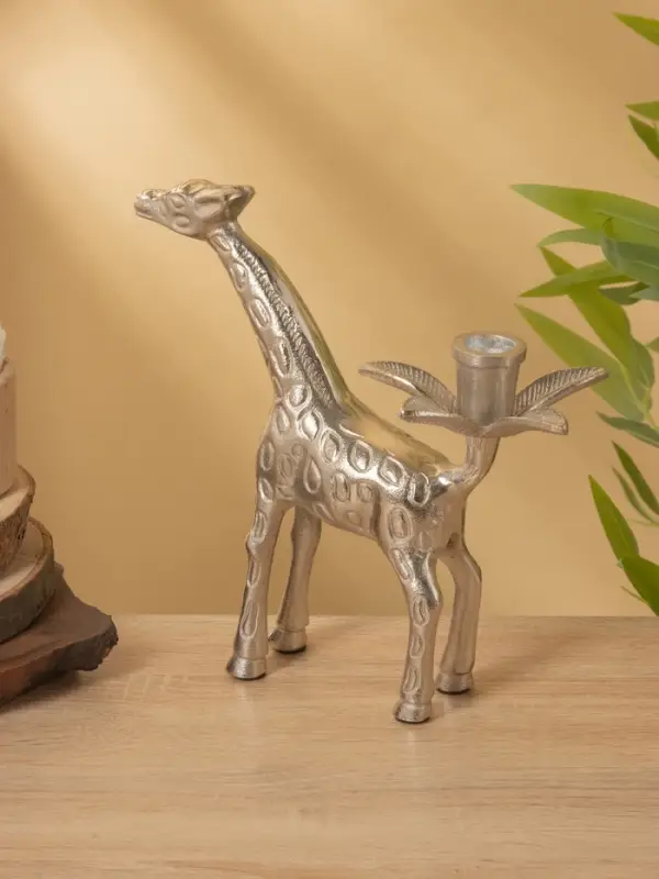 Подсвечник  Подсвечник "Жираф" алюминий 22,5х11,5х23 см