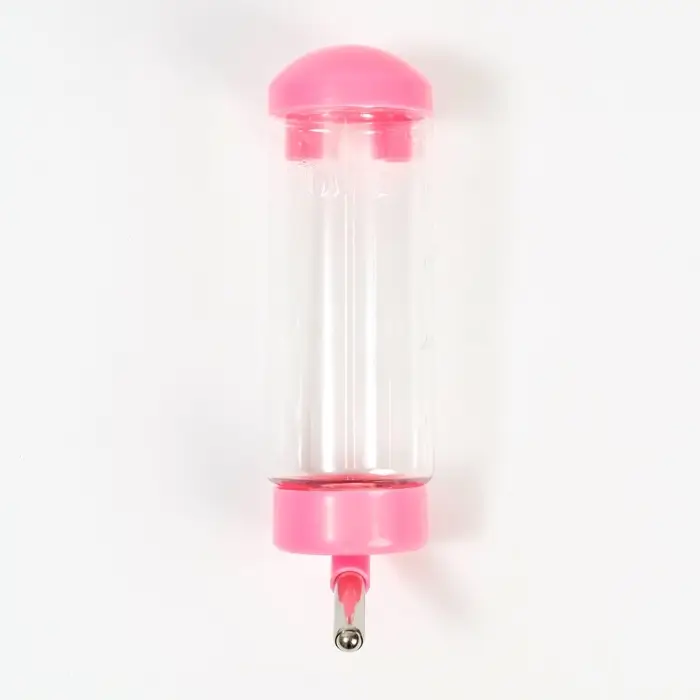 Поилка для клетки, 500 мл, 9 х 6,5 х 23 см, розовая Поилка для клетки, 500 мл, 9 х 6,5 х 23 см, розовая