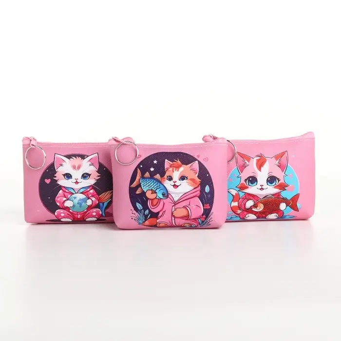 Кошелёк детский &laquo;Кисуля&raquo; Выбражулька, маленький, монетница, МИКС