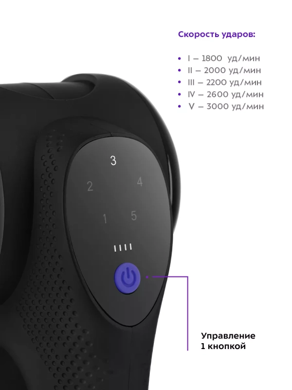 Перкуссионный массажер для тела КТ-2965 - 75 Вт Перкуссионный массажер для тела КТ-2965 - 75 Вт