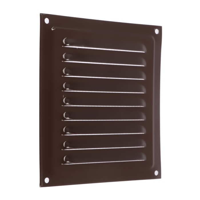 Решетка вентиляционная ZEIN Люкс РМ1515КР,150 х 150 мм, с сеткой, металлическая, коричневая Решетка вентиляционная ZEIN Люкс РМ1515КР,150 х 150 мм, с сеткой, металлическая, коричневая