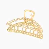 Крабик для волос &laquo;Дороти&raquo;, контур, 7 см, золотистый