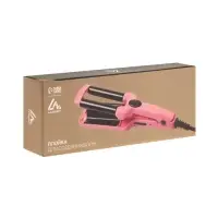 Плойка Luazon LW-20, 35 Вт, керамическое покрытие, d=12 мм, 180&deg;С, розовая