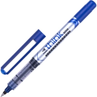Роллер Deli Think, шарик 0,5 мм, линия 0,35 мм, синий EQ20030