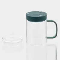 Кружка - мешалка Magistro &laquo;Слот&raquo;, 400 мл, 11.5&times;8&times;12.2 см, стекло, прозрачная