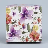 Коробка для печенья, кондитерская упаковка с пластиковой крышкой, With love, 10.5 х 10.5 х 3 см