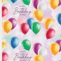 Бумага упаковочная глянцевая Happy Birthday, 50&times;70 см