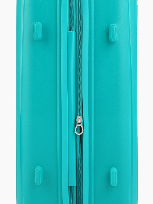 Чемодан 24 Чемодан 24", PP, 43*26*66, отд на молнии, код замок, 4 колеса, зеленый