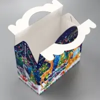 Подарочная новогодняя коробка «Неон», для сладких подарков, 25×12×24 см