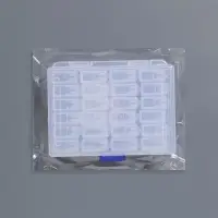 Органайзер для хранения мелочей, 24 баночки, 13&times;10&times;3.5 см, прозрачный