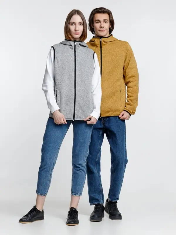 Куртка с капюшоном унисекс Gotland, горчичная, размер S Куртка с капюшоном унисекс Gotland, горчичная, размер S