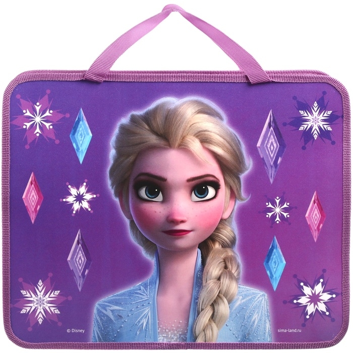 Папка с ручками А4, 33х26х7 см, на молнии, пластик, Холодное сердце Папка с ручками А4, 33х26х7 см, на молнии, пластик, Холодное сердце