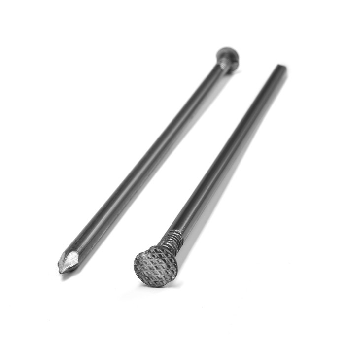 Гвозди ТУНДРА, строительные, ГОСТ 4028-63, без покрытия, 7,6х250 мм, фасовка 1 кг Гвозди ТУНДРА, строительные, ГОСТ 4028-63, без покрытия, 7,6х250 мм, фасовка 1 кг