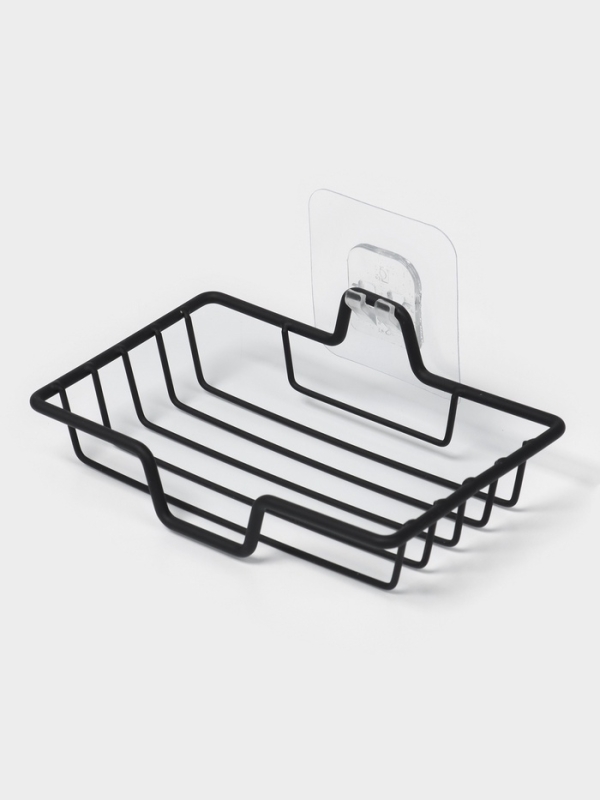 Мыльница настенная, цвет черный Мыльница настенная, цвет черный