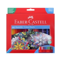 Карандаши 60 цветов Faber-Castell «Замок» шестигранный корпус, подарочная коробка