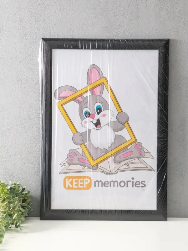 Фоторамка для фото 40х60 см "Luxe Elegance" пластик, чёрный, (пластик экран)