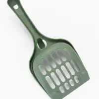 Совок для кошачьего туалета, 22.5&times;10&times;5 см, покрытие софт-тач, пластик, цвет изумруд