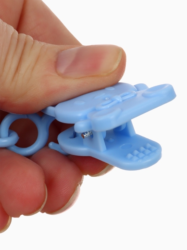 Пустышка классическая, с держателем, +0мес., цвет голубой Пустышка классическая, с держателем, +0мес., цвет голубой