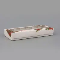 Коробка подарочная для 12 конфет &laquo;Счастливого Нового года!&raquo;, 3.8&times;10.5&times;26.5 см