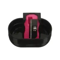 Точилка ErichKrause Case Accent, 1 отверстие, с контейнером, МИКС