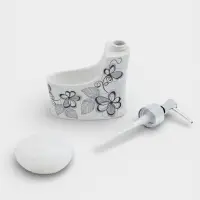 Дозатор для моющего средства с подставкой для губки Доляна &laquo;Романтика&raquo;, 250 мл