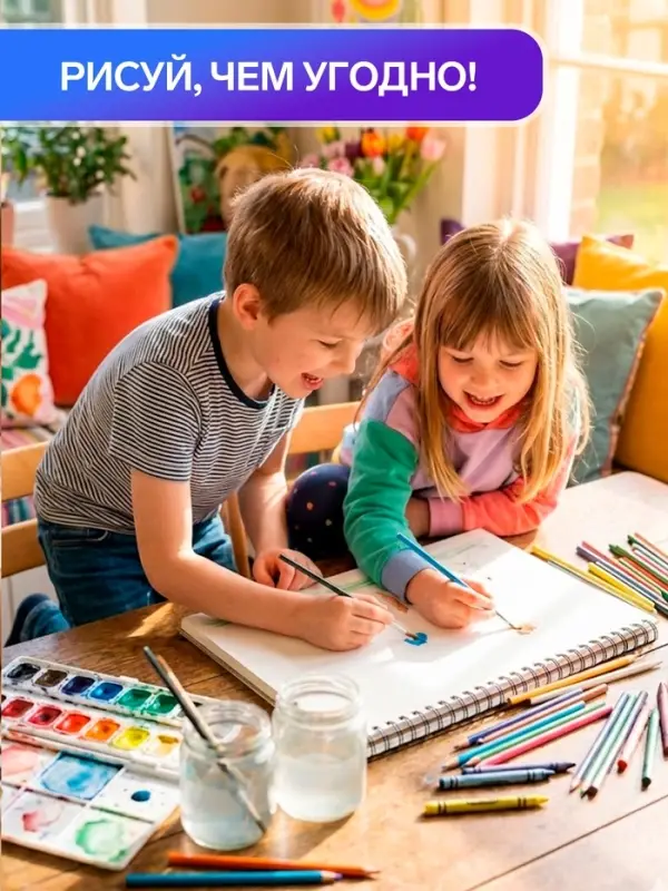 Альбом для рисования Calligrata &laquo;Нью-Йорк&raquo; А4, 40 листов, на скрепке, плотность листов 100 г/м&sup2;, обложка из мелованного картона