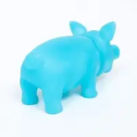 Игрушка для собак &laquo;Маленький поросёнок&raquo;, 9 см, пищащая, винил, голубая
