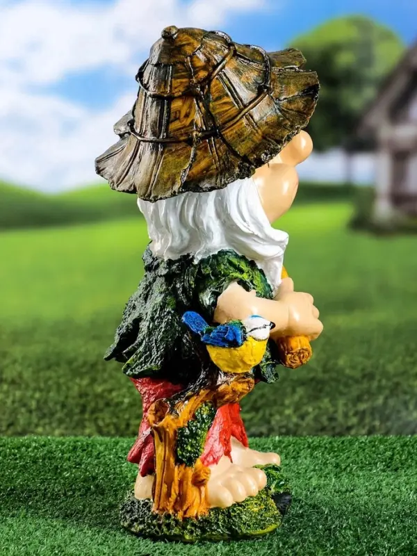 Садовая фигура из гипса &laquo;Гном-хулиган&raquo;, 39&times;17&times;23 см