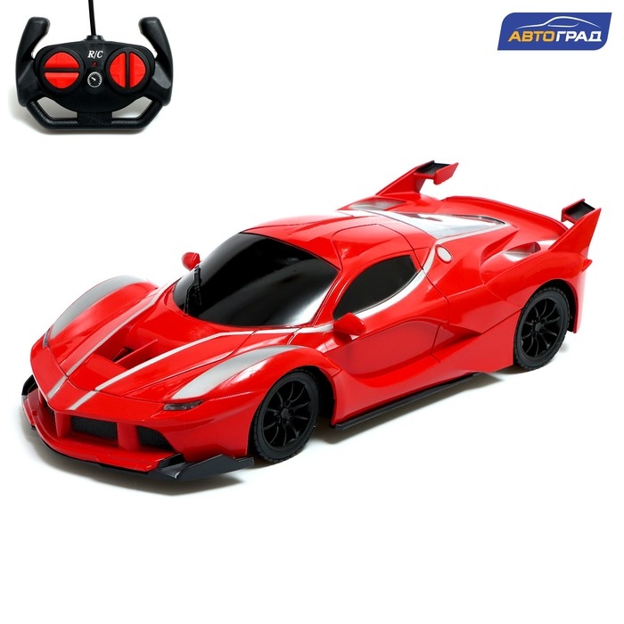 Машина радиоуправляемая «Спорткар», работает от батареек, цвет красный Машина радиоуправляемая «Спорткар», работает от батареек, цвет красный