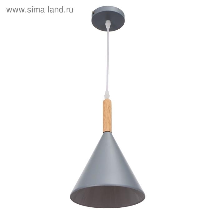 Светильник BayerLux 2034844/1 E27 40Вт серый 19,5х19,5х28 см Светильник BayerLux 2034844/1 E27 40Вт серый 19,5х19,5х28 см