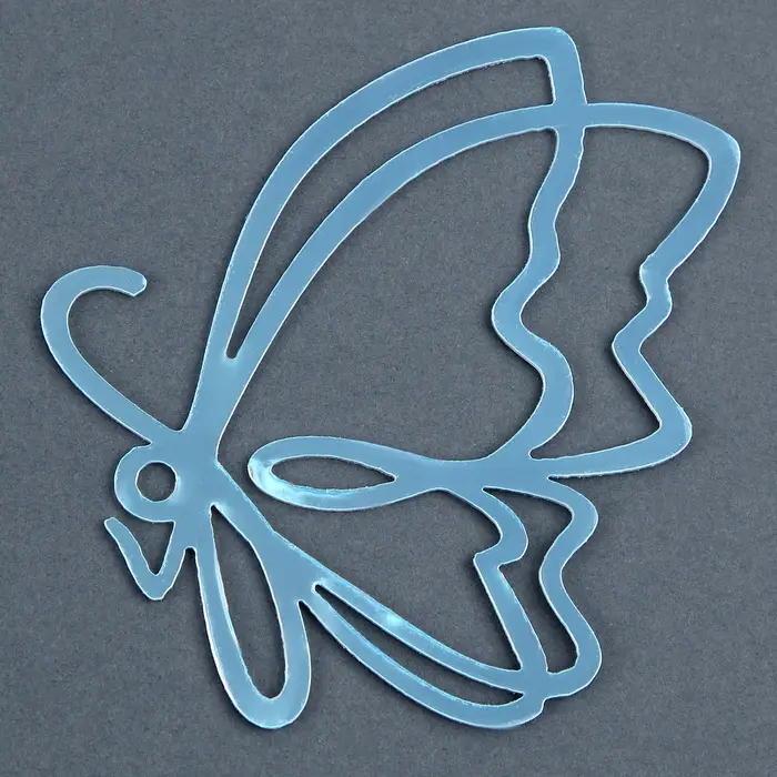 Топпер для торта «Бабочки», 5 шт., серебряные Топпер для торта «Бабочки», 5 шт., серебряные