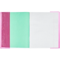 Набор обложек д/дневн,тетр,цв.клап,212х350,ПВХ,110мкм, 10 шт/уп